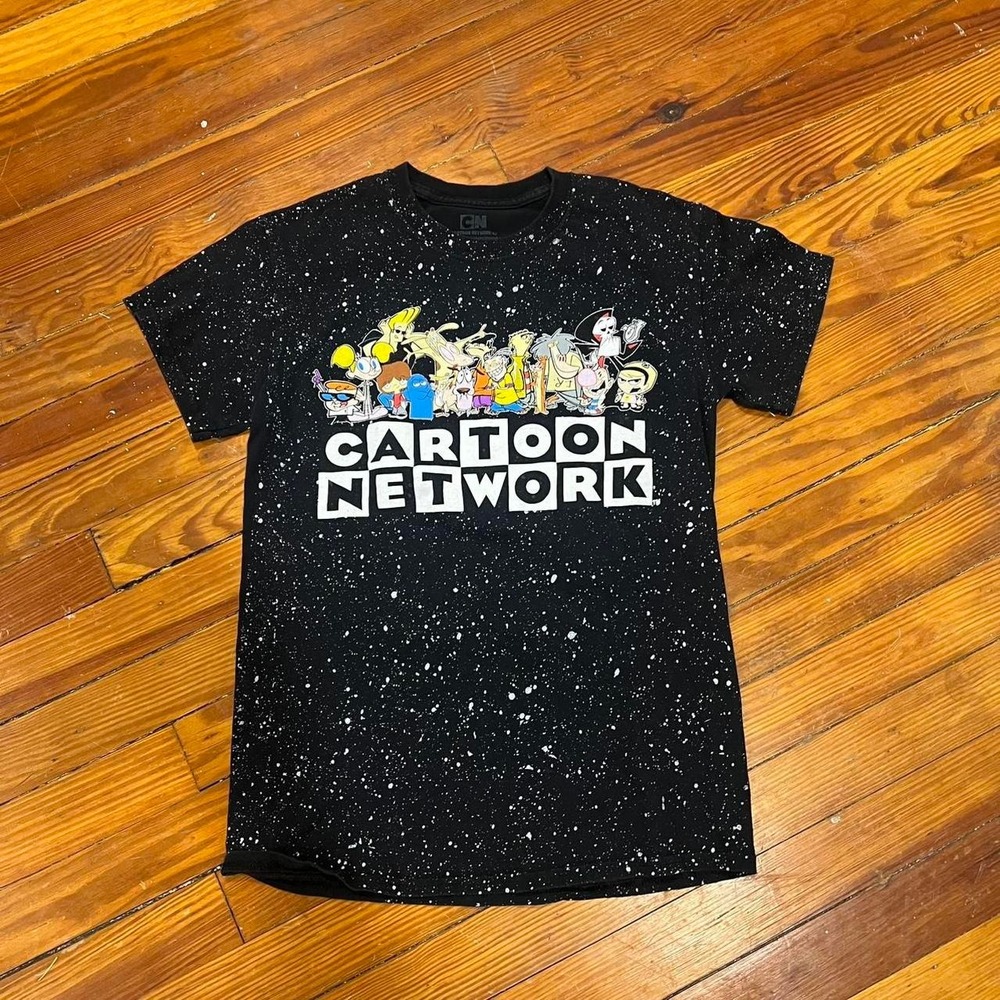 Y2K 1990s Cartoon Network graphic paint splatter t-shirt size S